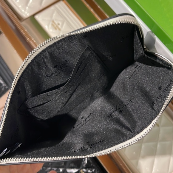 Kate Spade Lucy Medium L-Zip Wristlet 
COLOR: Platinum Grey Multi 
NWT - Picture 8 of 16